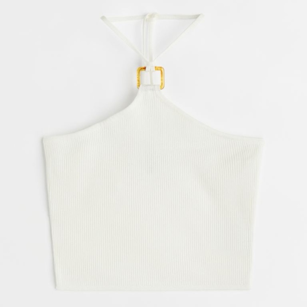 H&M Rib-knit Halterneck Top